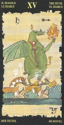 The Devil in the deck Egyptian Tarot