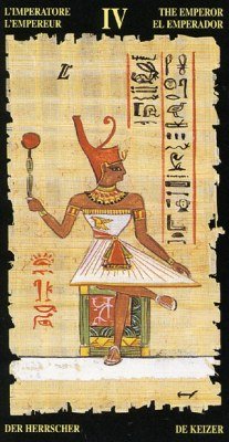 The Emperor in the deck Egyptian Tarot