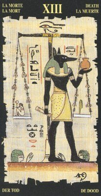 Death in the deck Egyptian Tarot