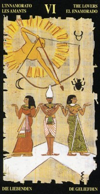 The Lovers in the deck Egyptian Tarot