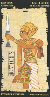 King of Swords in the deck Egyptian Tarot