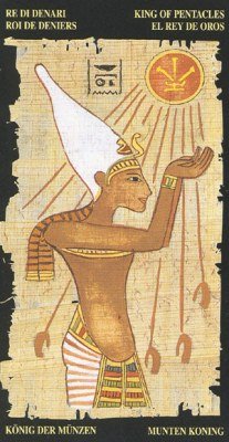 King of Pentacles in the deck Egyptian Tarot