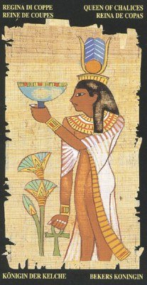 Queen of Cups in the deck Egyptian Tarot