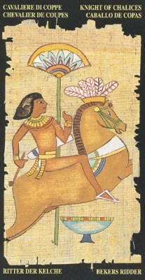 Knight of Cups in the deck Egyptian Tarot