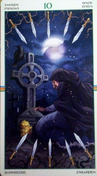 Ten of Swords in the deck Wheel of the Year Tarot