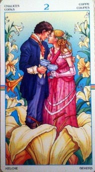 Two of Cups in the deck Wheel of the Year Tarot