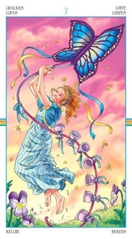 Seven of Cups in the deck Wheel of the Year Tarot