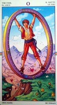 The Fool in the deck Wheel of the Year Tarot