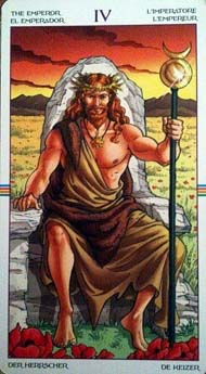 The Emperor in the deck Wheel of the Year Tarot