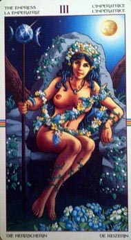 The Empress in the deck Wheel of the Year Tarot