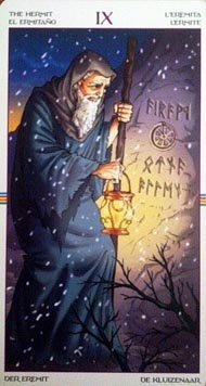 The Hermit in the deck Wheel of the Year Tarot