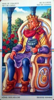 King of Cups in the deck Wheel of the Year Tarot