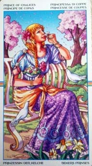 Page of Cups in the deck Wheel of the Year Tarot