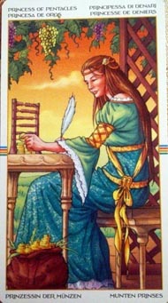 Page of Pentacles in the deck Wheel of the Year Tarot