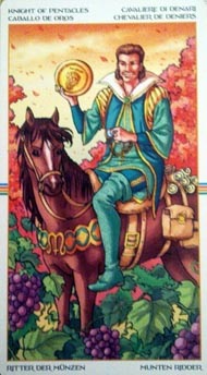 Knight of Pentacles in the deck Wheel of the Year Tarot