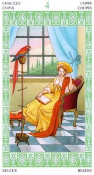 Four of Cups in the deck Lenormand