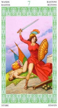 Seven of Wands in the deck Lenormand