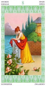 Eight of Swords in the deck Lenormand