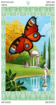 Nine of Pentacles in the deck Lenormand