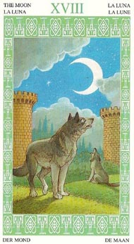 The Moon in the deck Lenormand