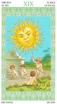 The Sun in the deck Lenormand