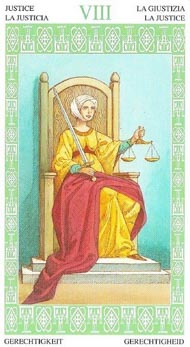 Justice  in the deck Lenormand