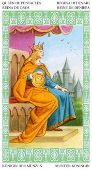 Queen of Pentacles in the deck Lenormand