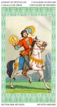 Knight of Pentacles in the deck Lenormand