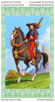 Knight of Wands in the deck Lenormand