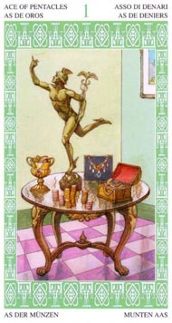 Ace of Pentacles in the deck Lenormand