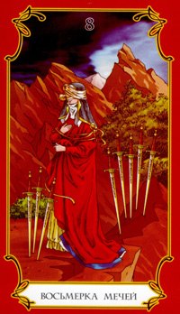 Eight of Swords in the deck Taro Loginov