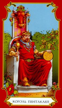 King of Pentacles in the deck Taro Loginov