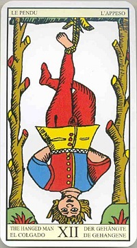 The Hanged Man in the deck Tarot de Marseilles