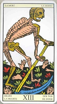 Death in the deck Tarot de Marseilles