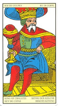 King of Cups in the deck Tarot de Marseilles