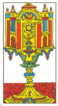 Ace of Cups in the deck Tarot de Marseilles