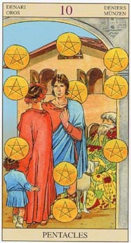 Ten of Pentacles in the deck New Vision Tarot