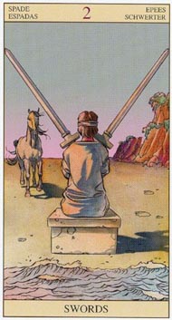 Two of Swords in the deck New Vision Tarot