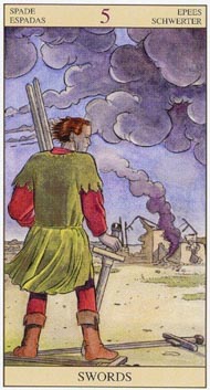 Five of Swords in the deck New Vision Tarot