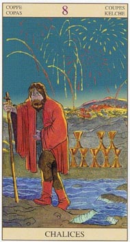 Eight of Cups in the deck New Vision Tarot