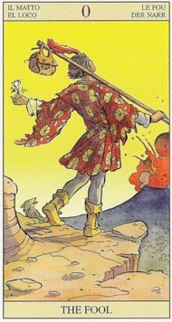 The Fool in the deck New Vision Tarot