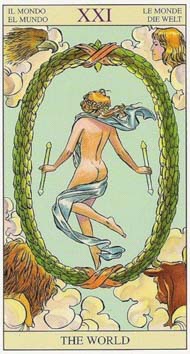 The World in the deck New Vision Tarot