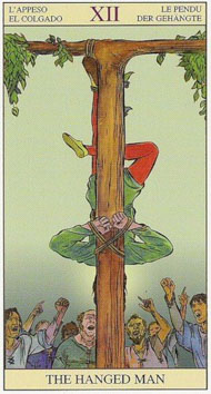 The Hanged Man in the deck New Vision Tarot