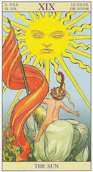 The Sun in the deck New Vision Tarot