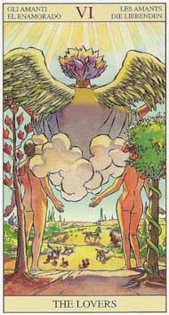 The Lovers in the deck New Vision Tarot