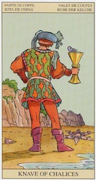 Page of Cups in the deck New Vision Tarot