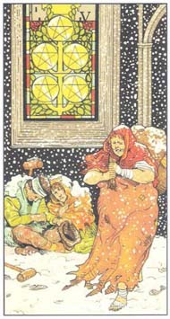 Five of Pentacles in the deck After Tarot 