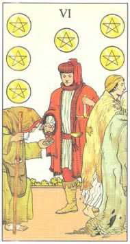 Six of Pentacles in the deck After Tarot 