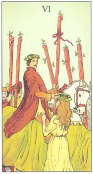 Six of Wands in the deck After Tarot 