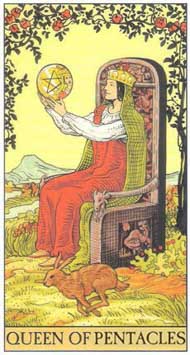 Queen of Pentacles in the deck After Tarot 